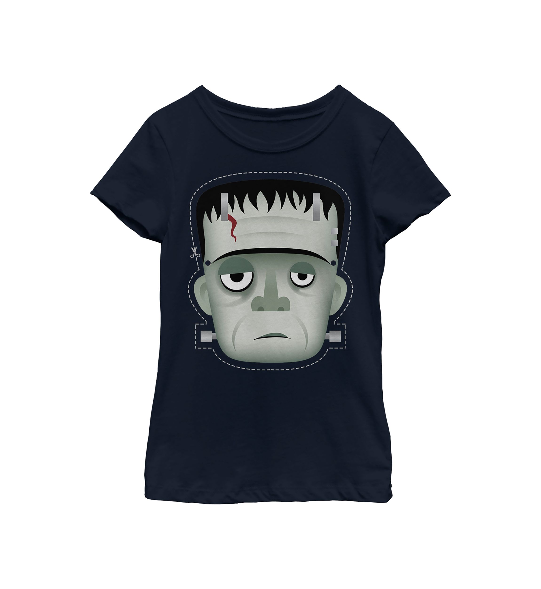 Girls 4-6x Classic Monsters Kiddy Frankenstein Mask Graphic T-Shirt