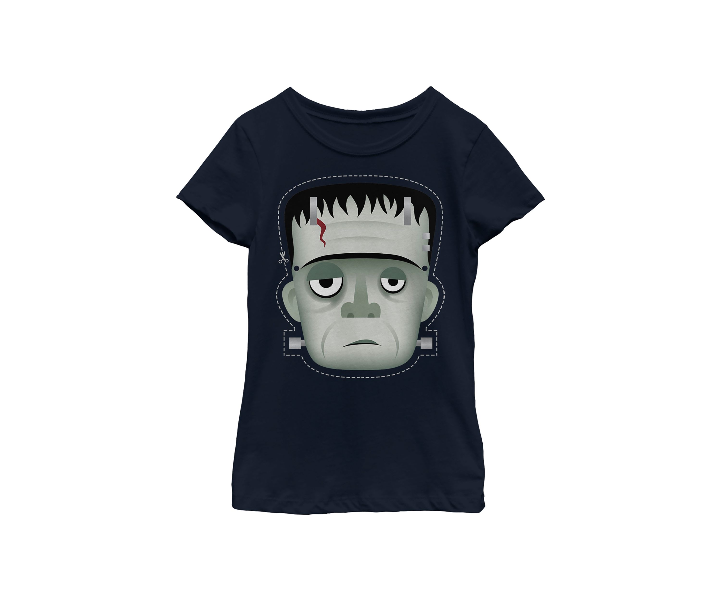 Girls 4-6x Classic Monsters Kiddy Frankenstein Mask Graphic T-Shirt