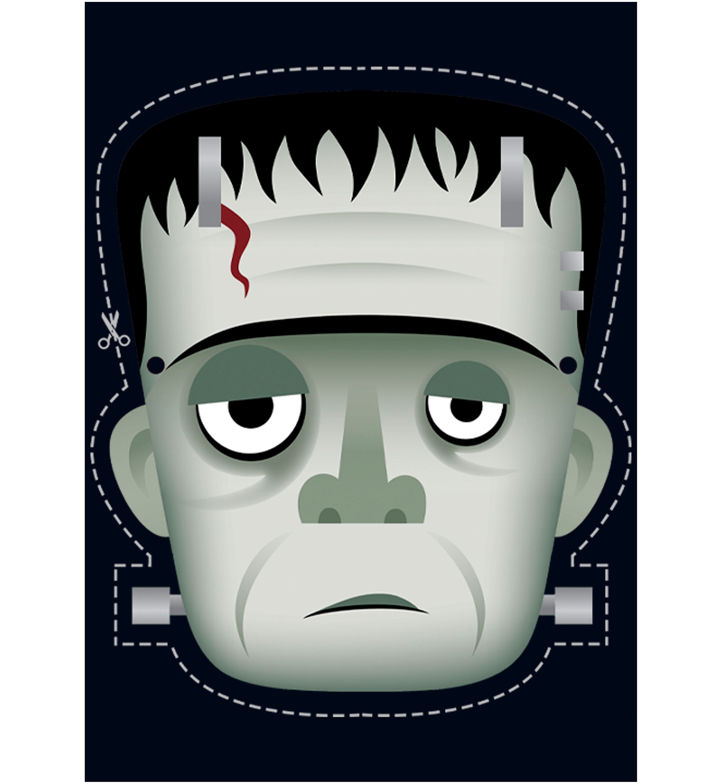 Girls 4-6x Classic Monsters Kiddy Frankenstein Mask Graphic T-Shirt