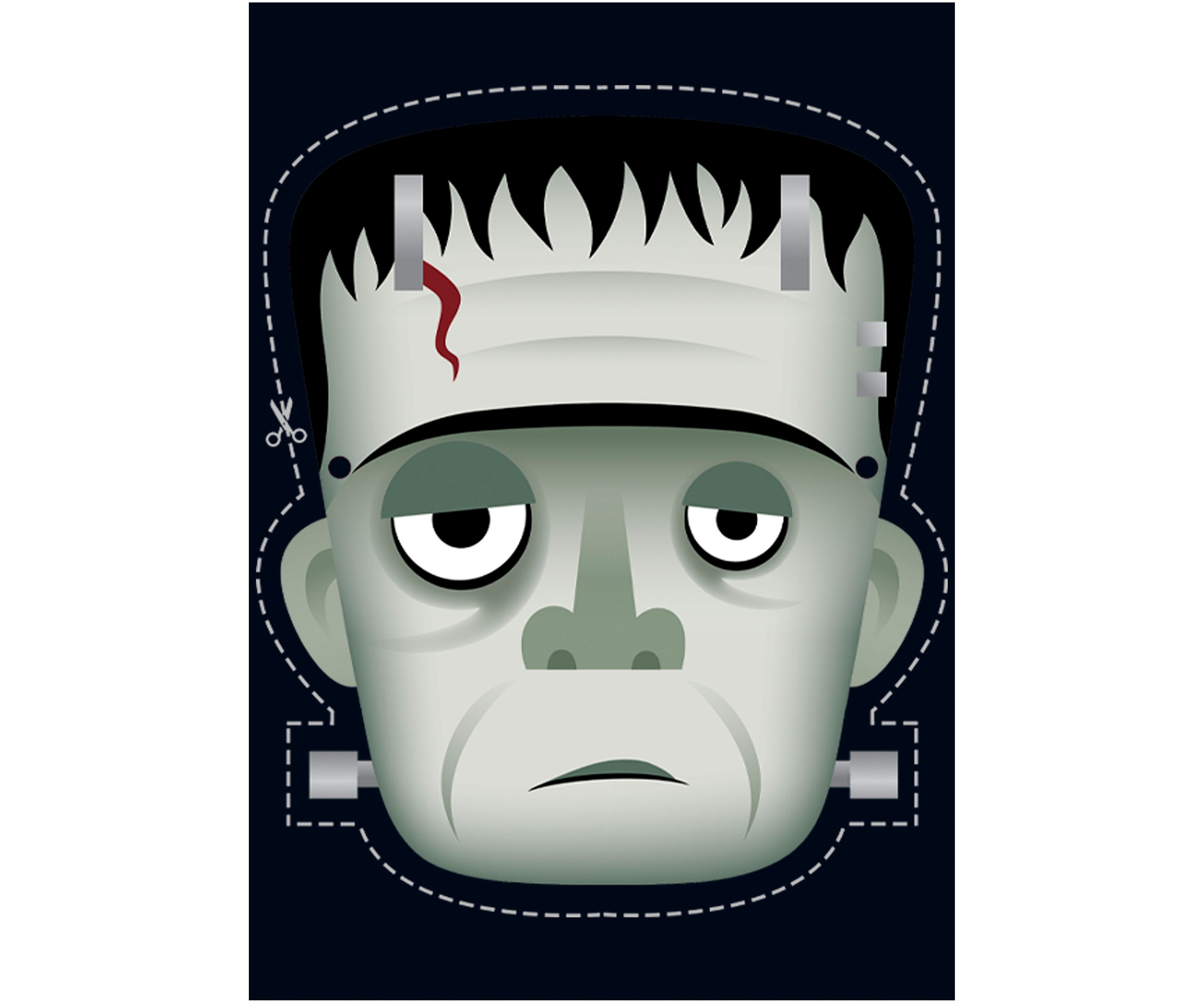 Girls 4-6x Classic Monsters Kiddy Frankenstein Mask Graphic T-Shirt