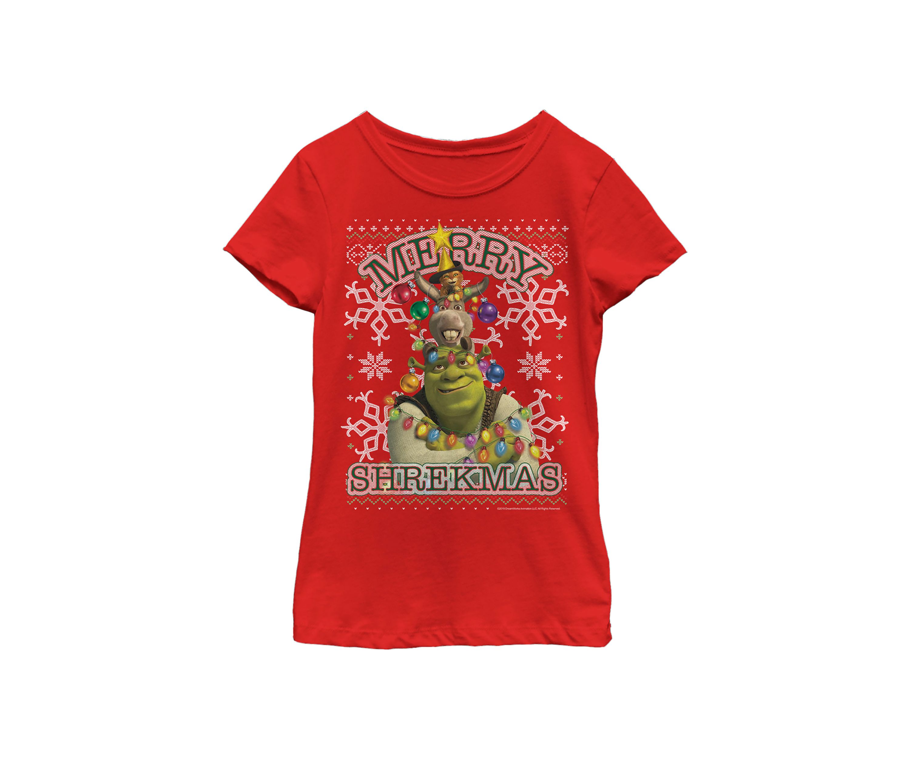 Girls 4-6x Xmas Shrekmas T-Shirt 