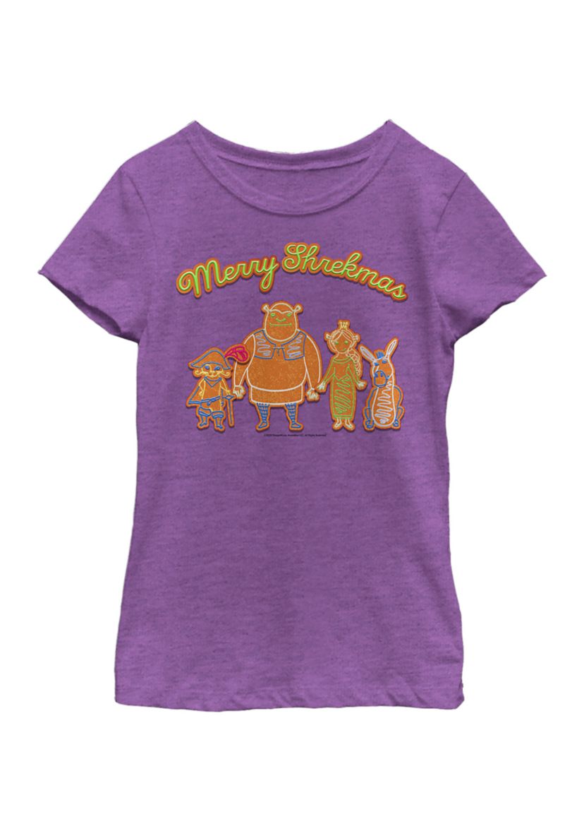  Girls 4-6x Shrekmas Cookies T-Shirt