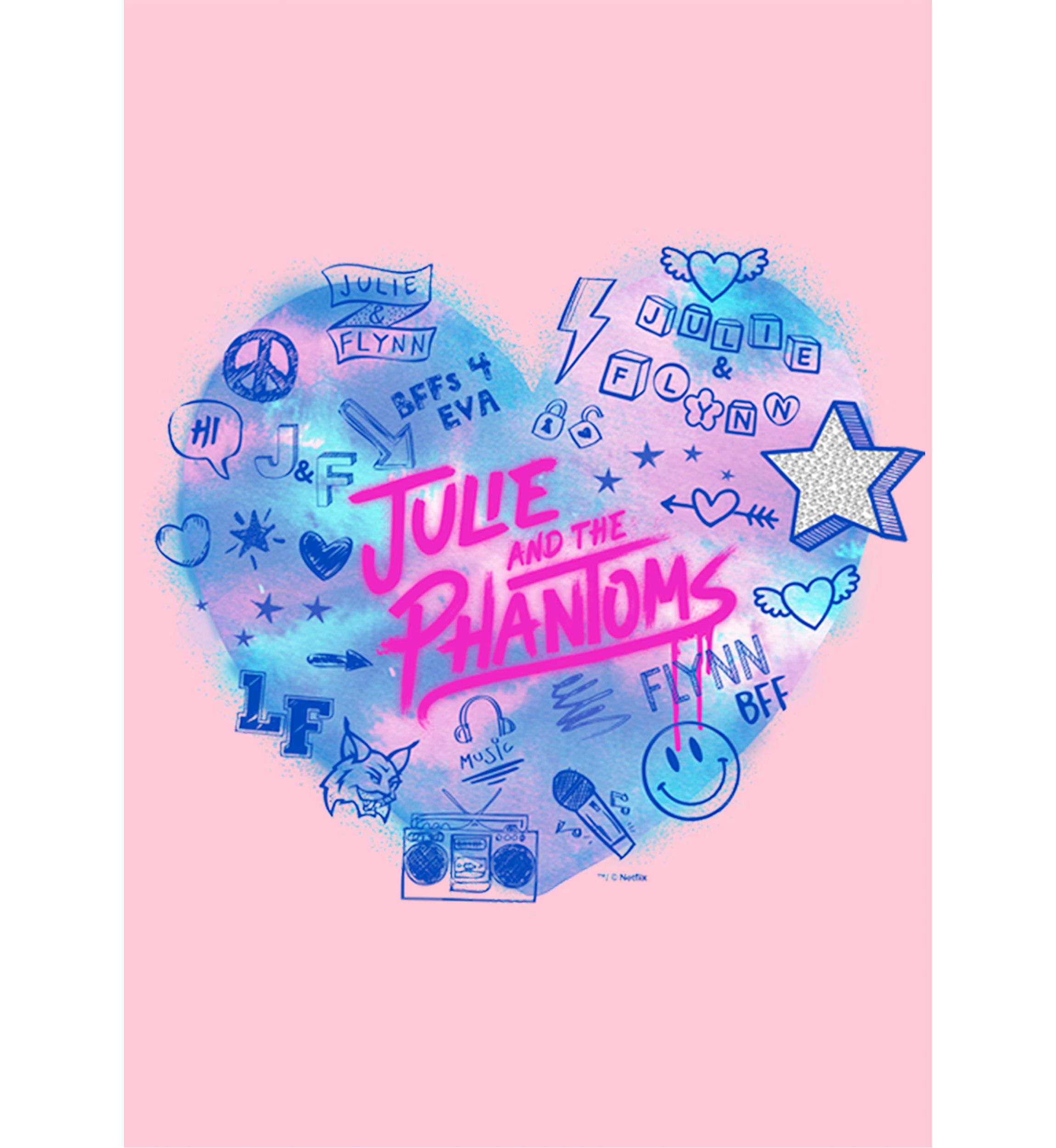 Girls 4-6x Heart Julie Icons Graphic T-Shirt