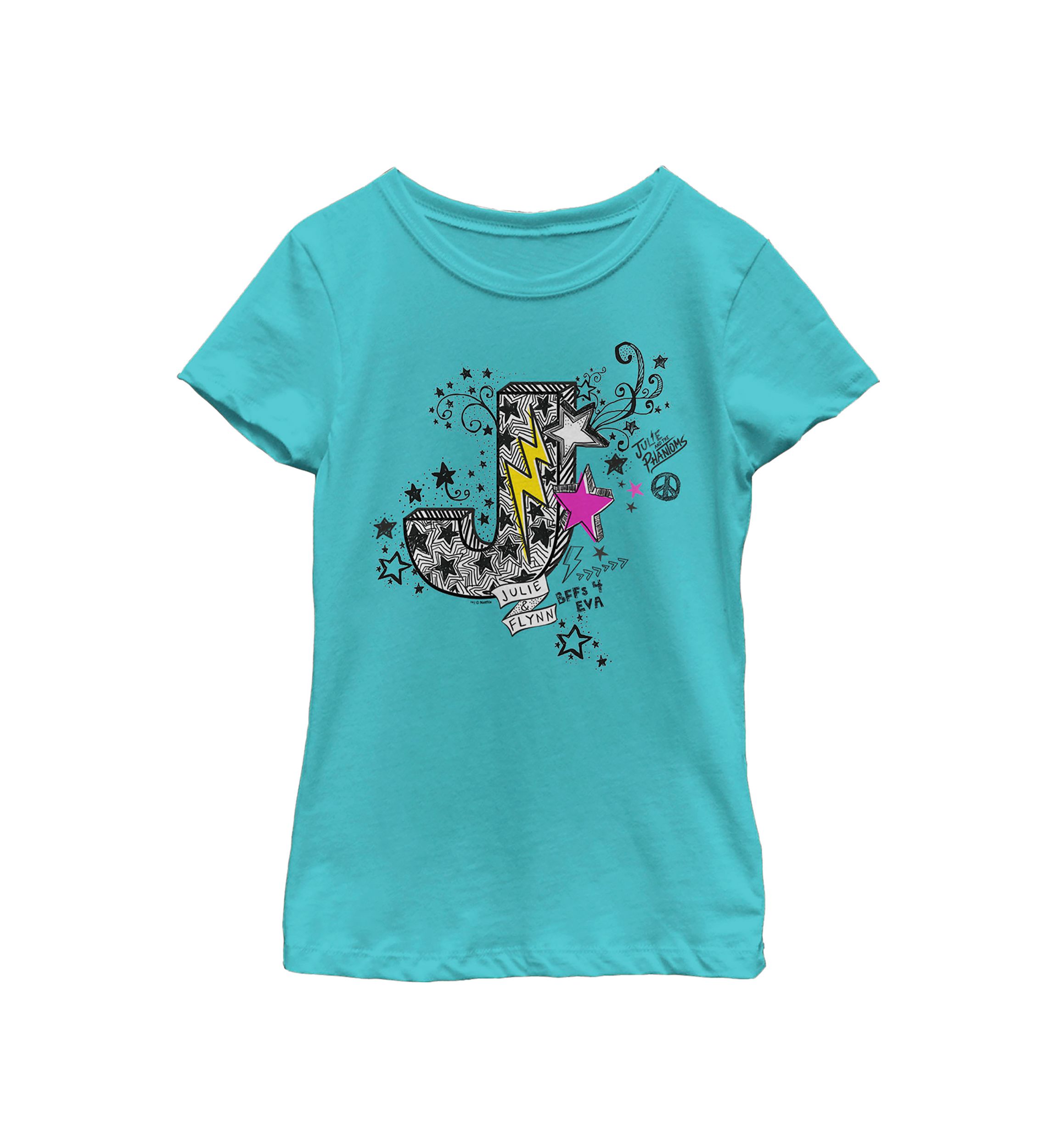 Girls 4-6x Julie and Flynn Doodle Graphic T-Shirt 