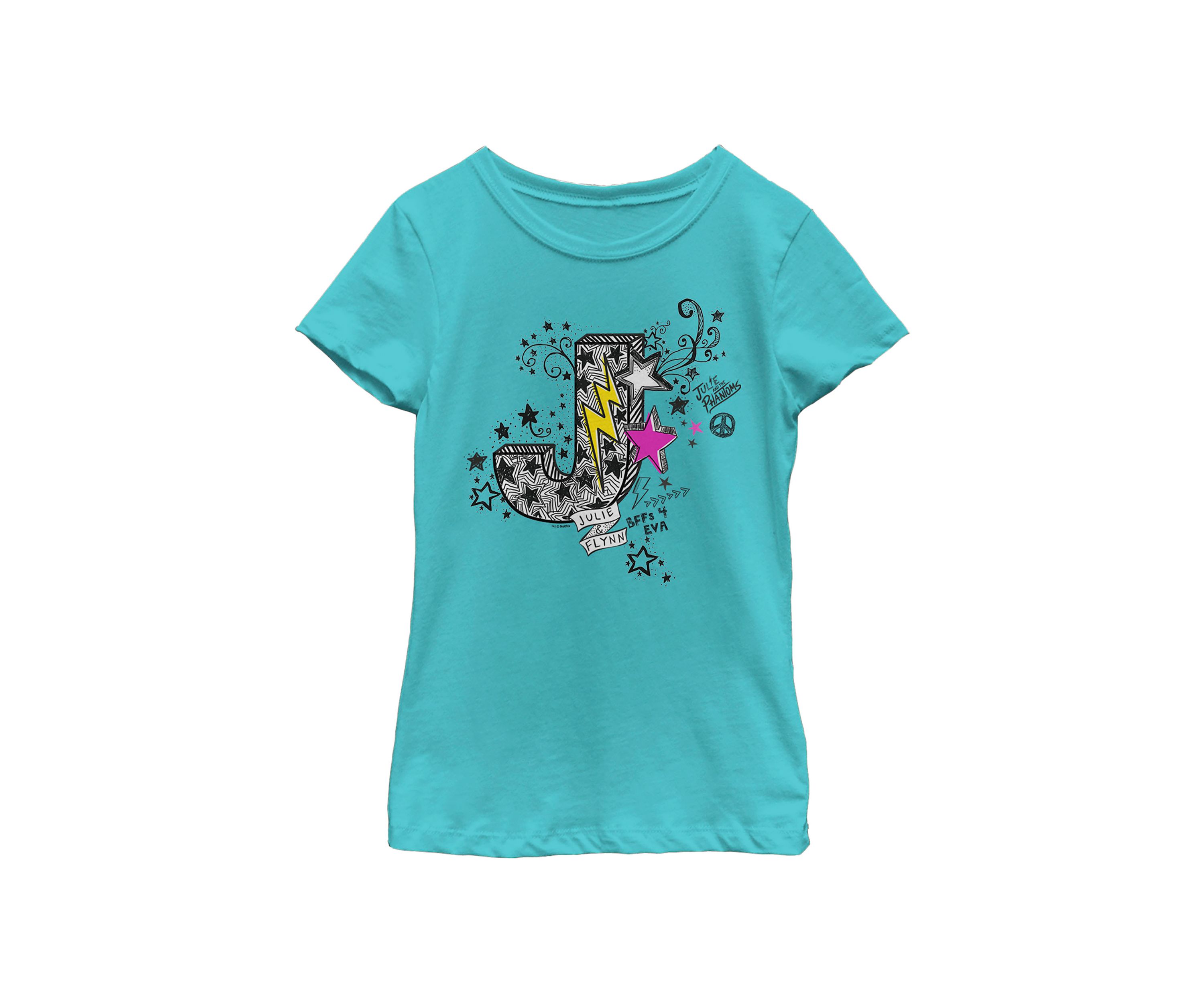 Girls 4-6x Julie and Flynn Doodle Graphic T-Shirt 