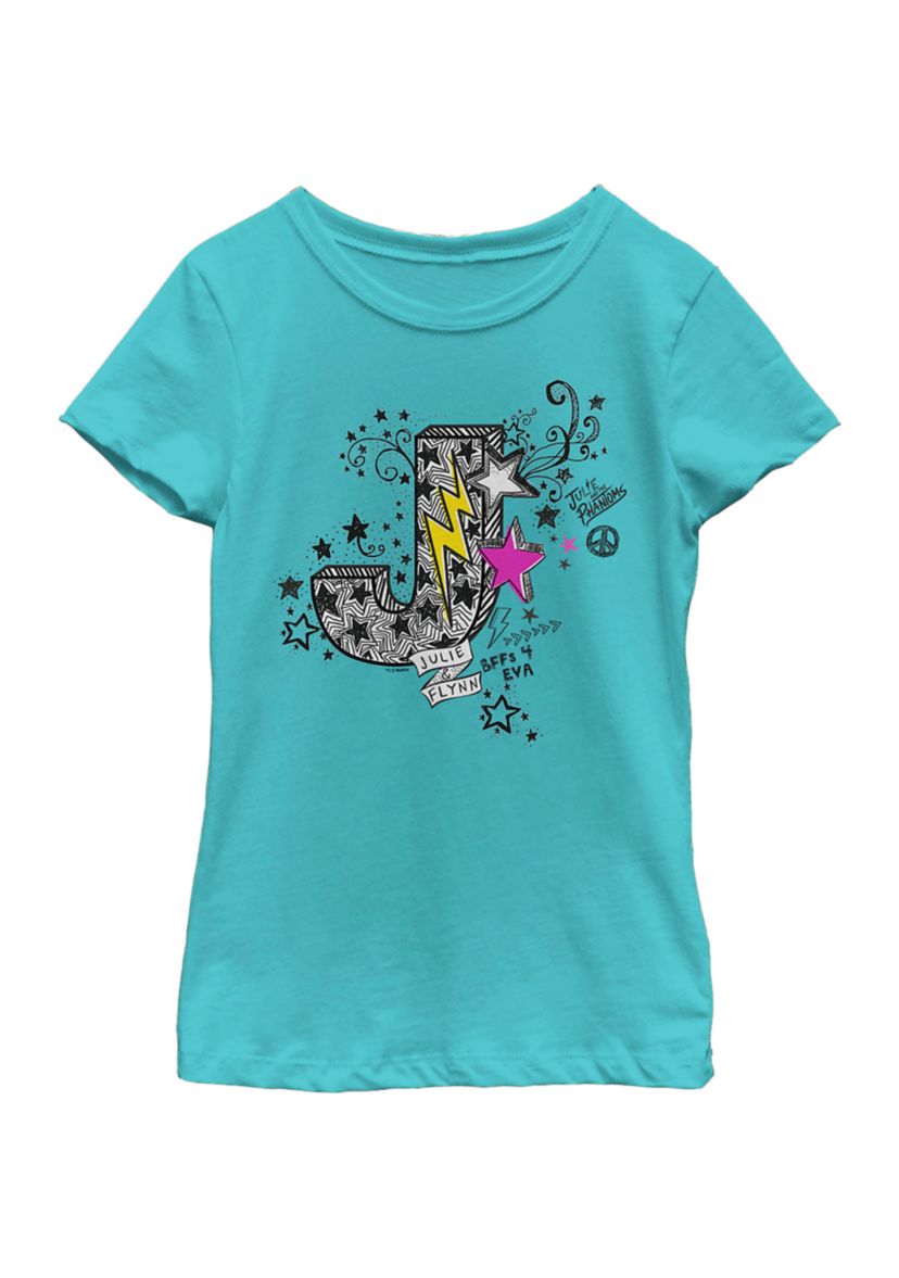 Girls 4-6x Julie and Flynn Doodle Graphic T-Shirt 