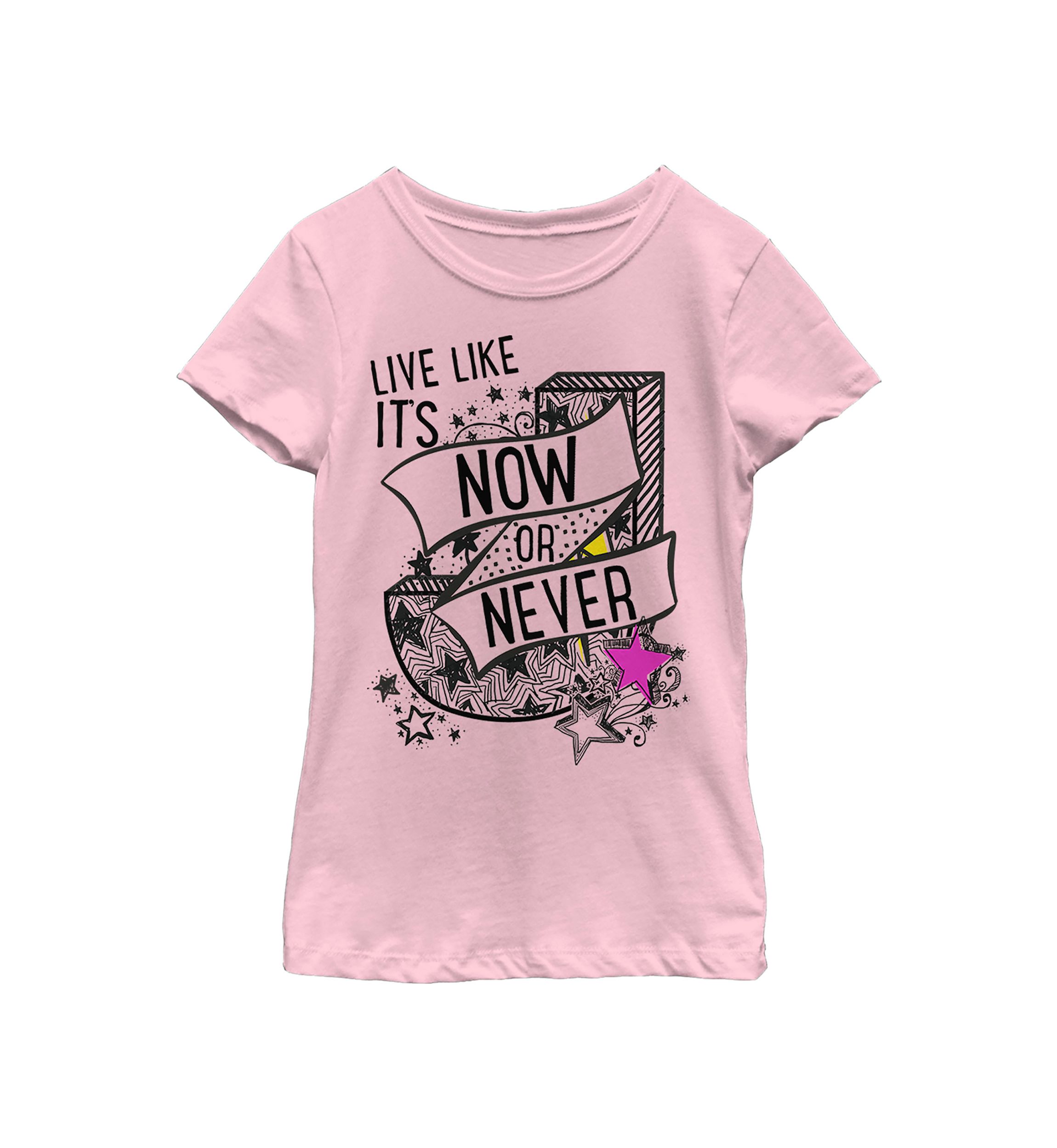 Girls 4-6x Now or Never Graphic T-Shirt