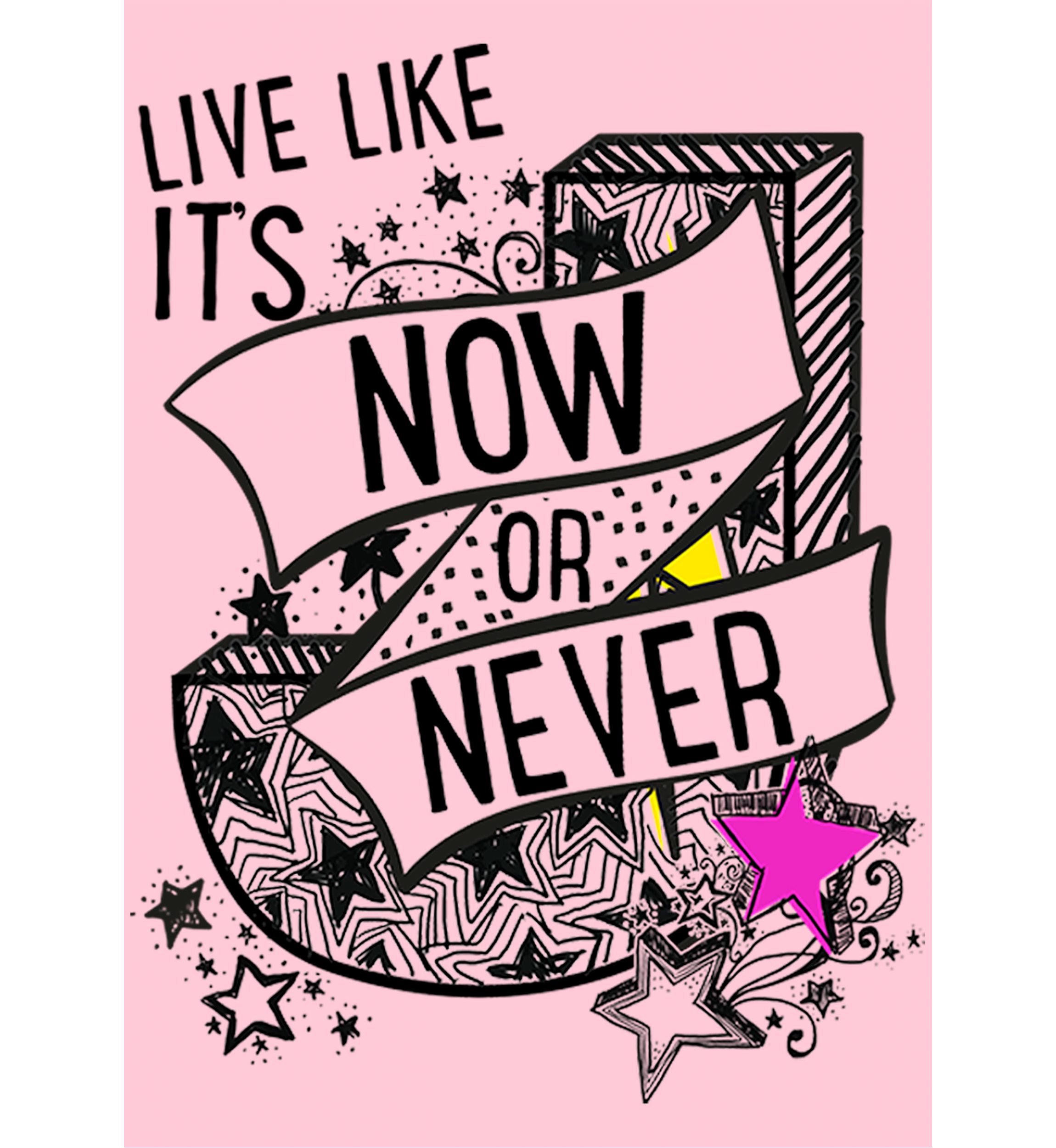 Girls 4-6x Now or Never Graphic T-Shirt