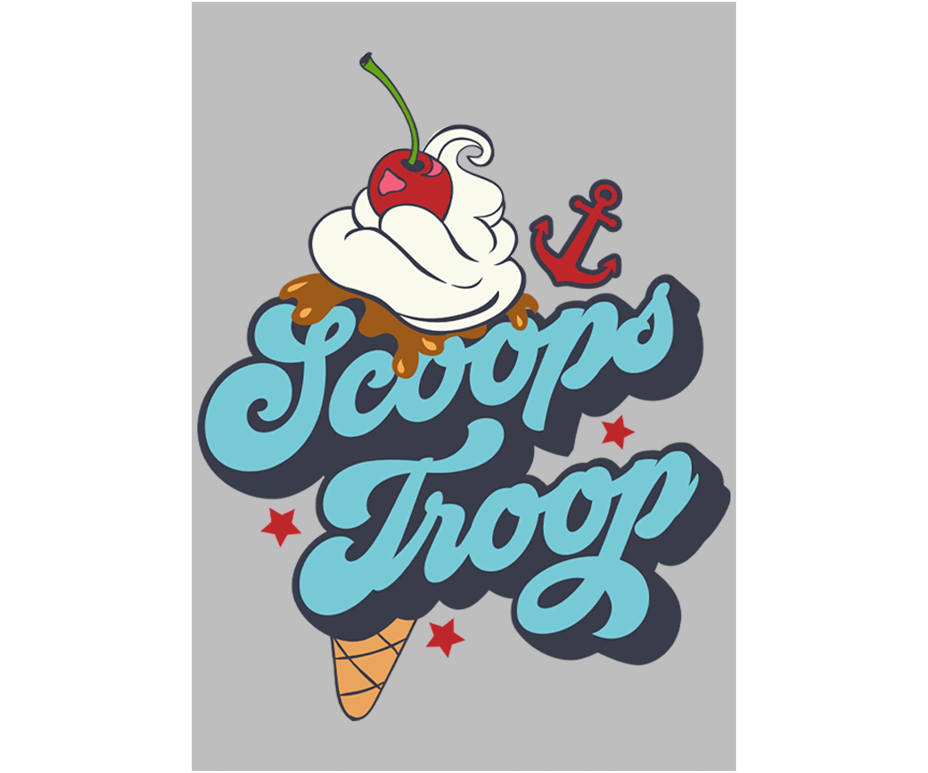 Girls 4-6x Scoops Troops Top