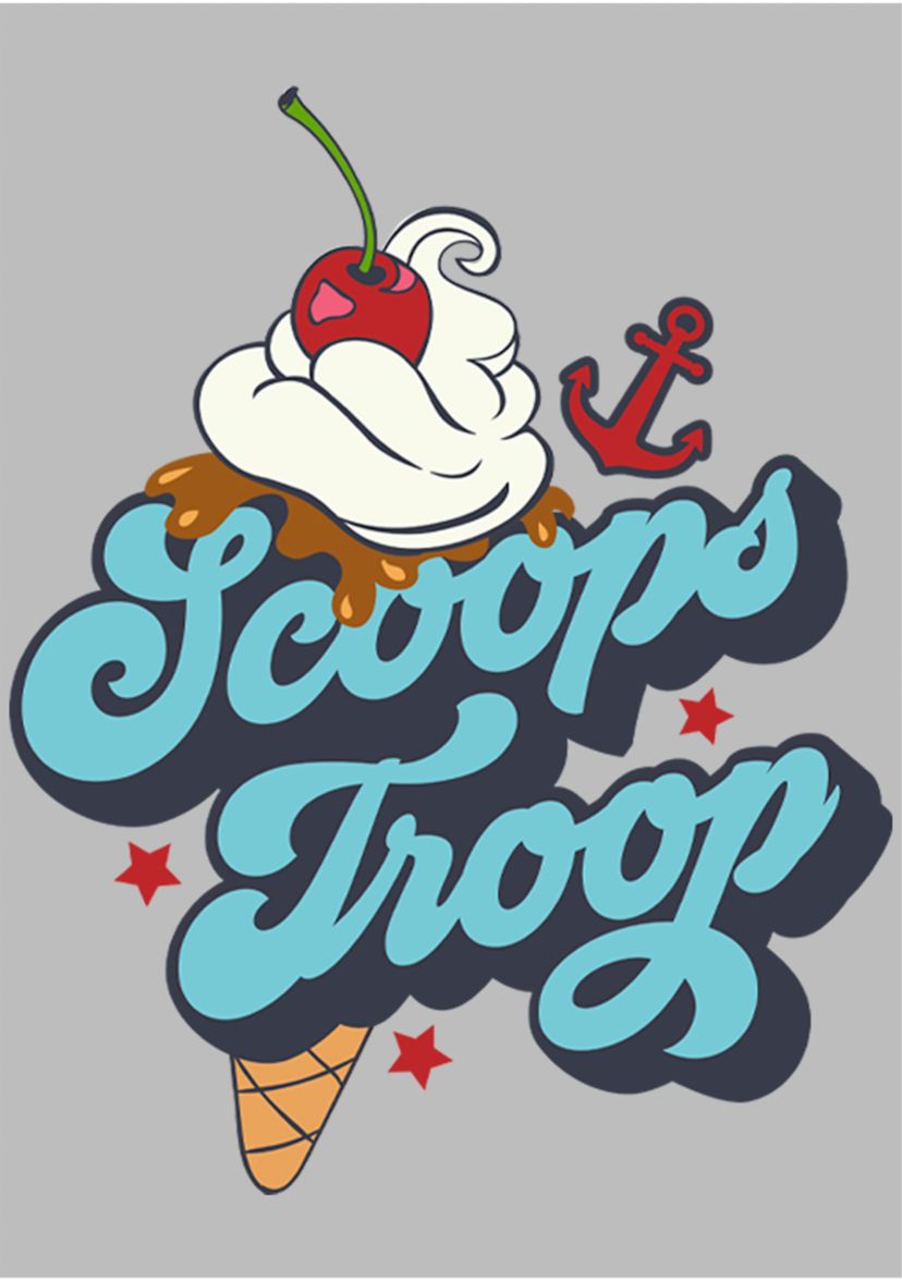 Girls 4-6x Scoops Troops Top