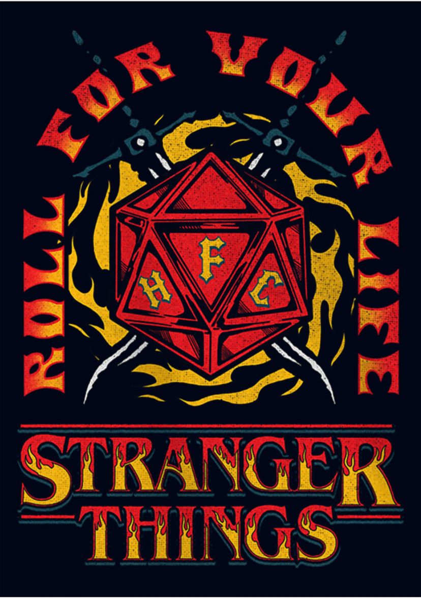 Fire And Dice Graphic T-Shirt