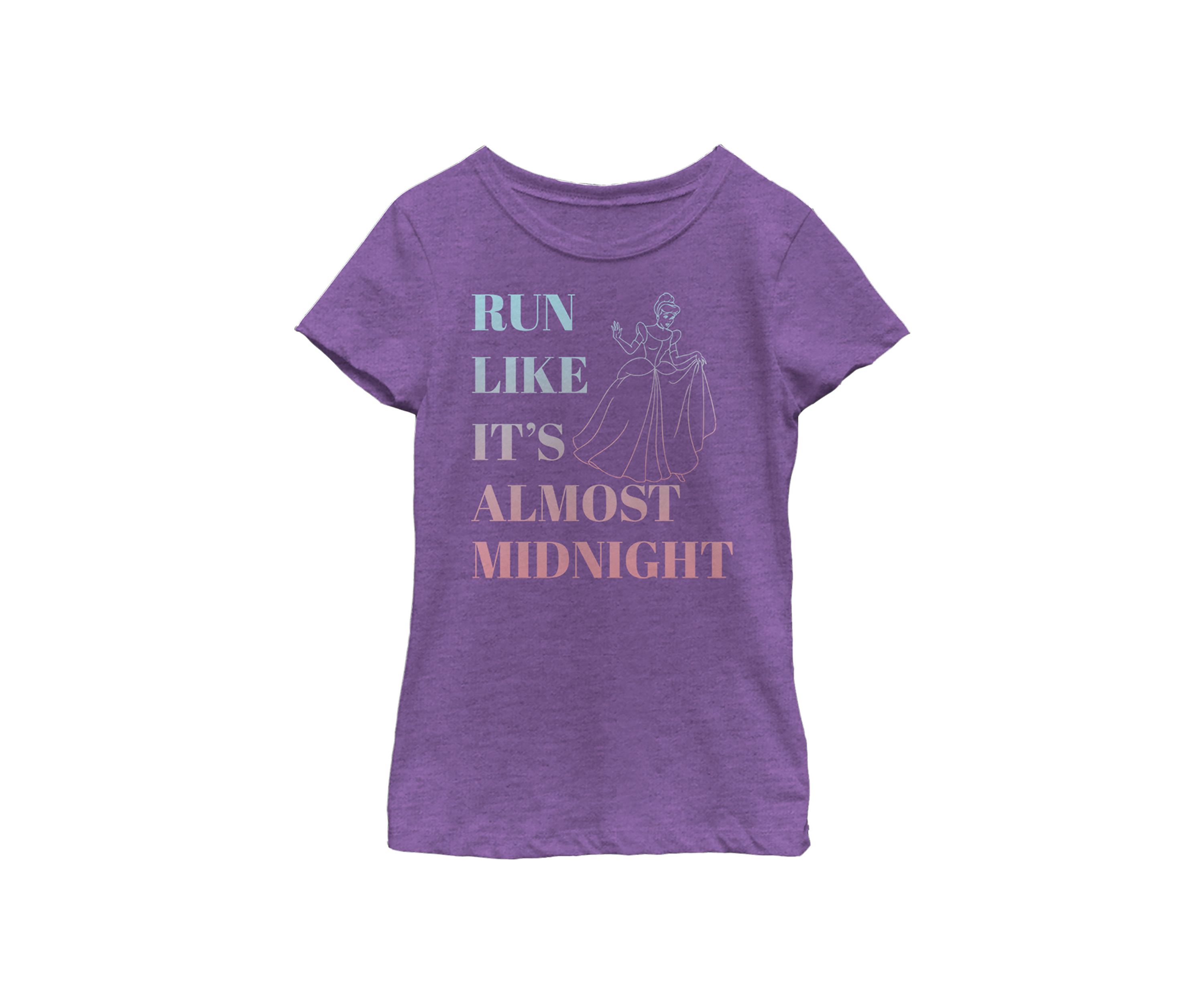 Girls 4-6x  Run Like Its Almost Midnight Graphic Top