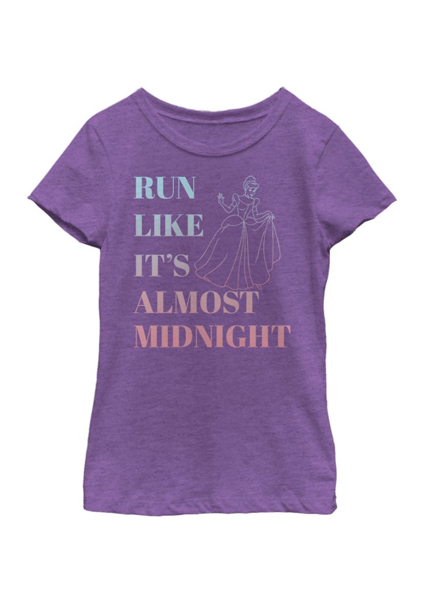 Girls 4-6x  Run Like Its Almost Midnight Graphic Top