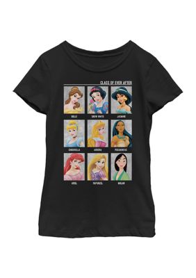 Disney Princess Girls 4 6x Class Of Ever After Color Graphic T Shirt Belk