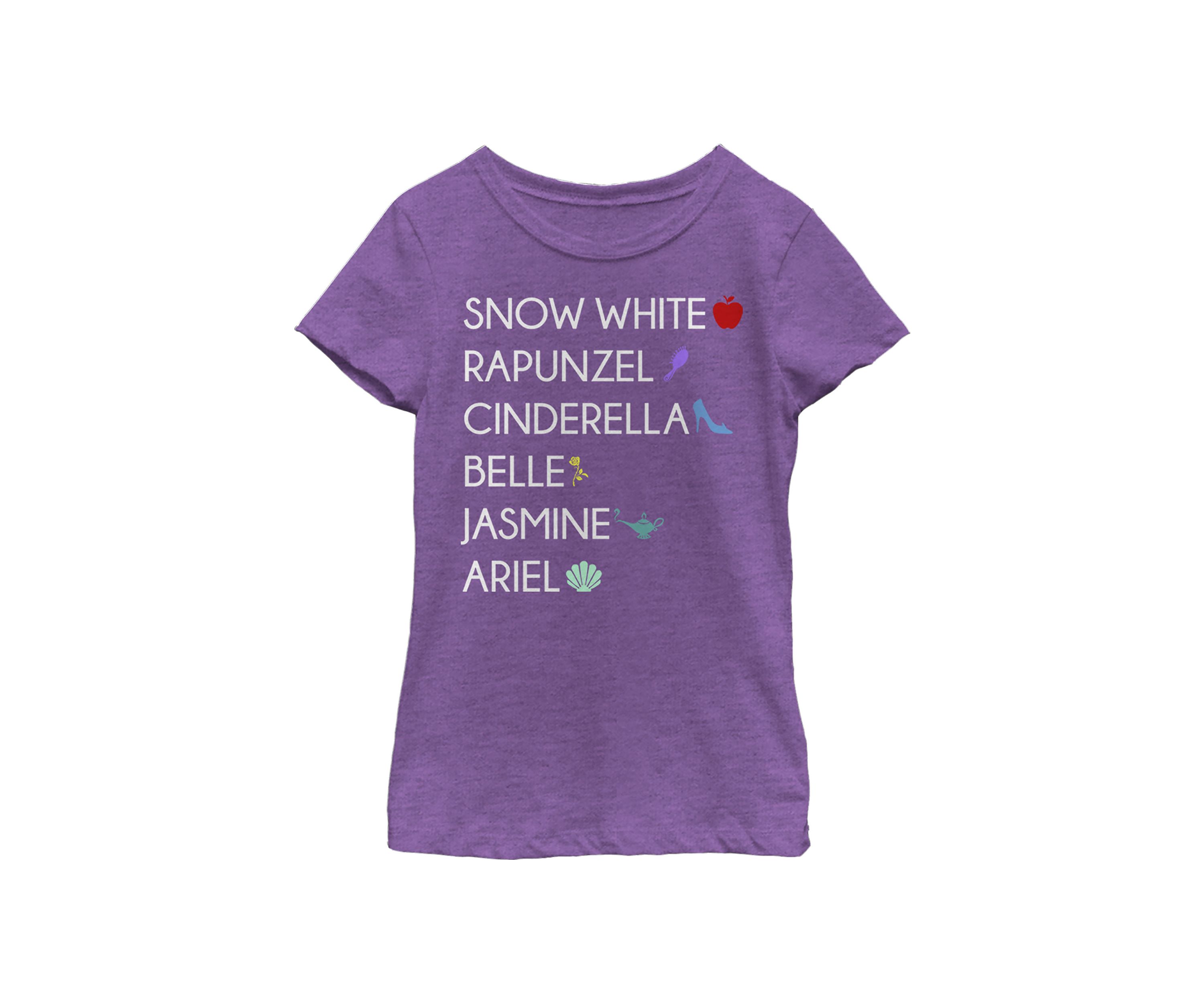 Girls 4-6x  Princess List Graphic T-Shirt