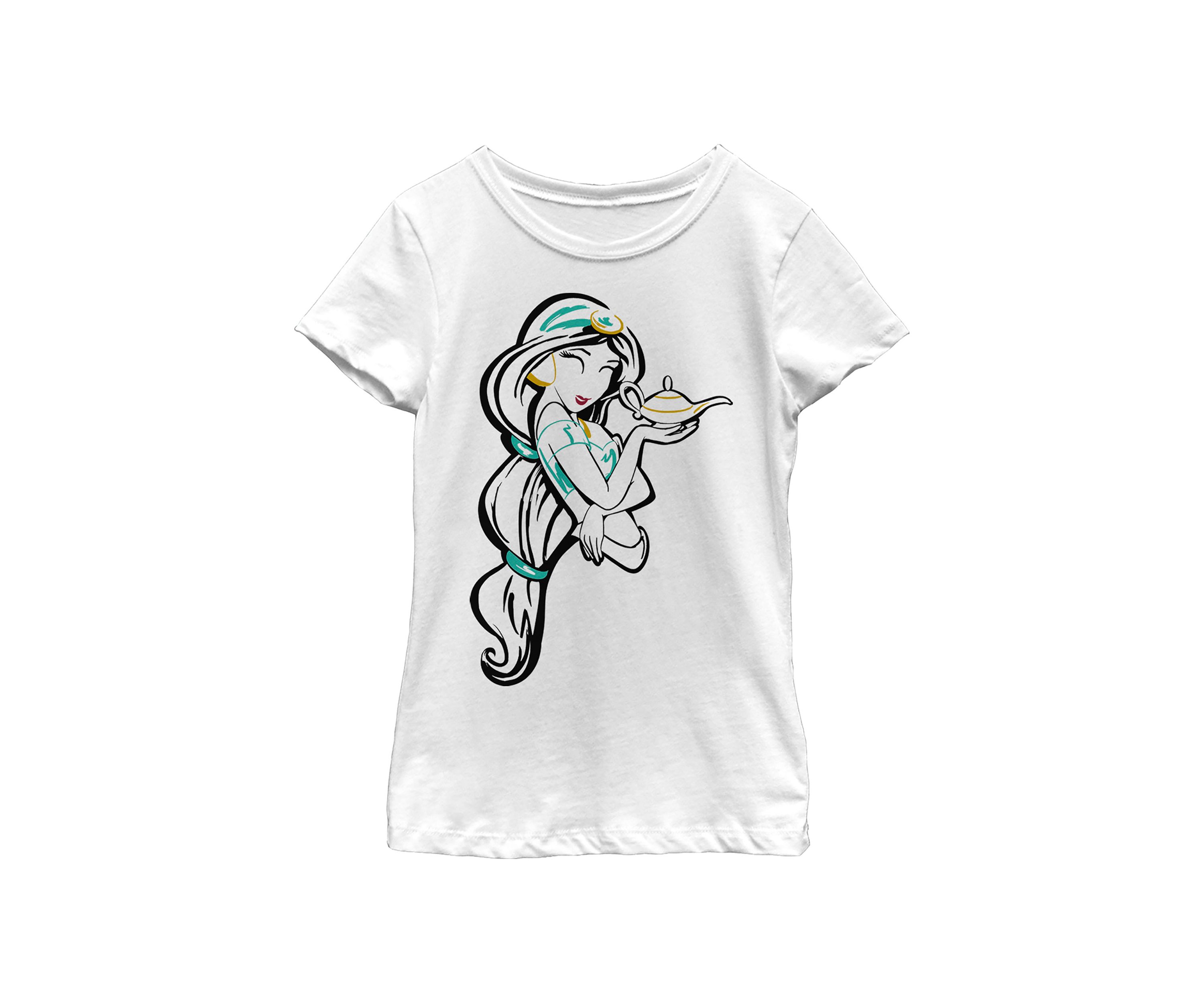Girls 4-6x Line Art Jasmine Top