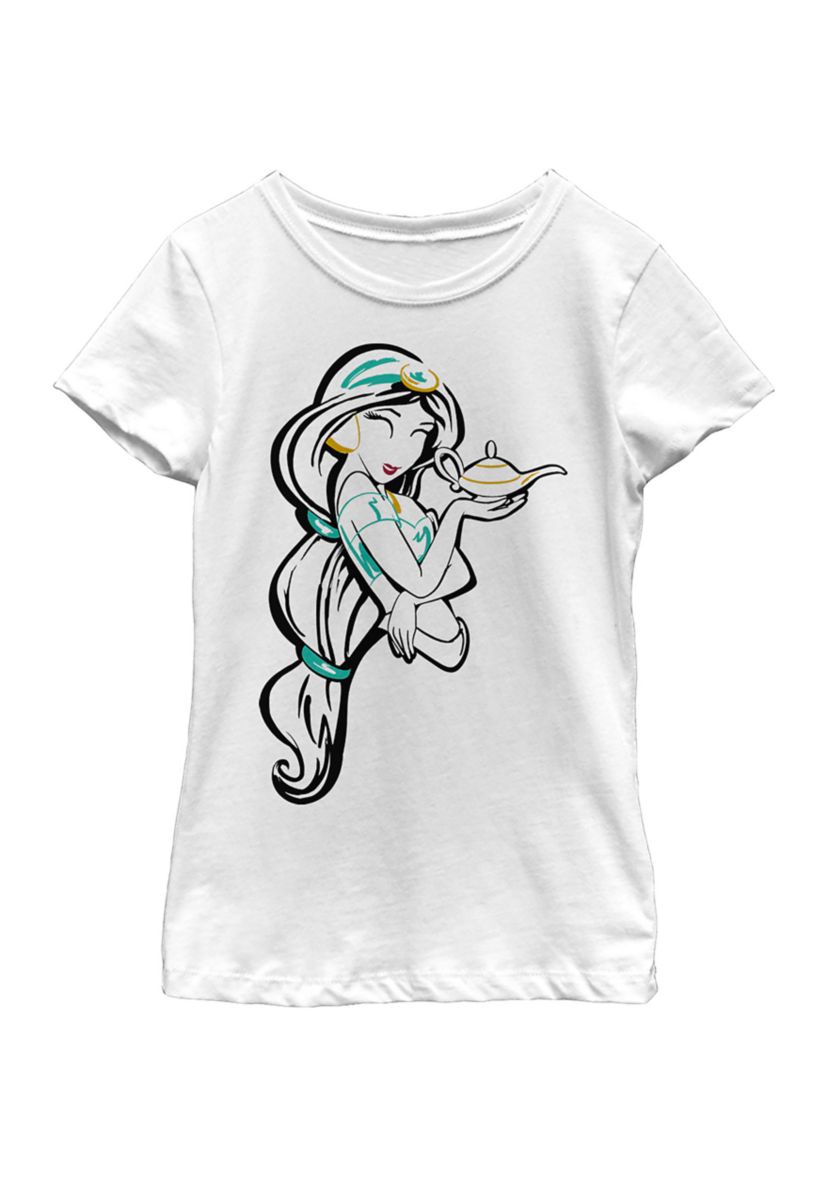 Girls 4-6x Line Art Jasmine Top