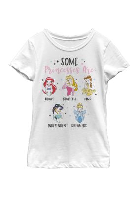 Disney Princess Girls 4-6x Some Princesses Are Graphic T-Shirt, White, Large