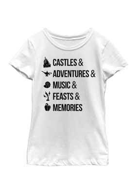 Girls 46x Disney Princess Just Disney Things Graphic Top, White