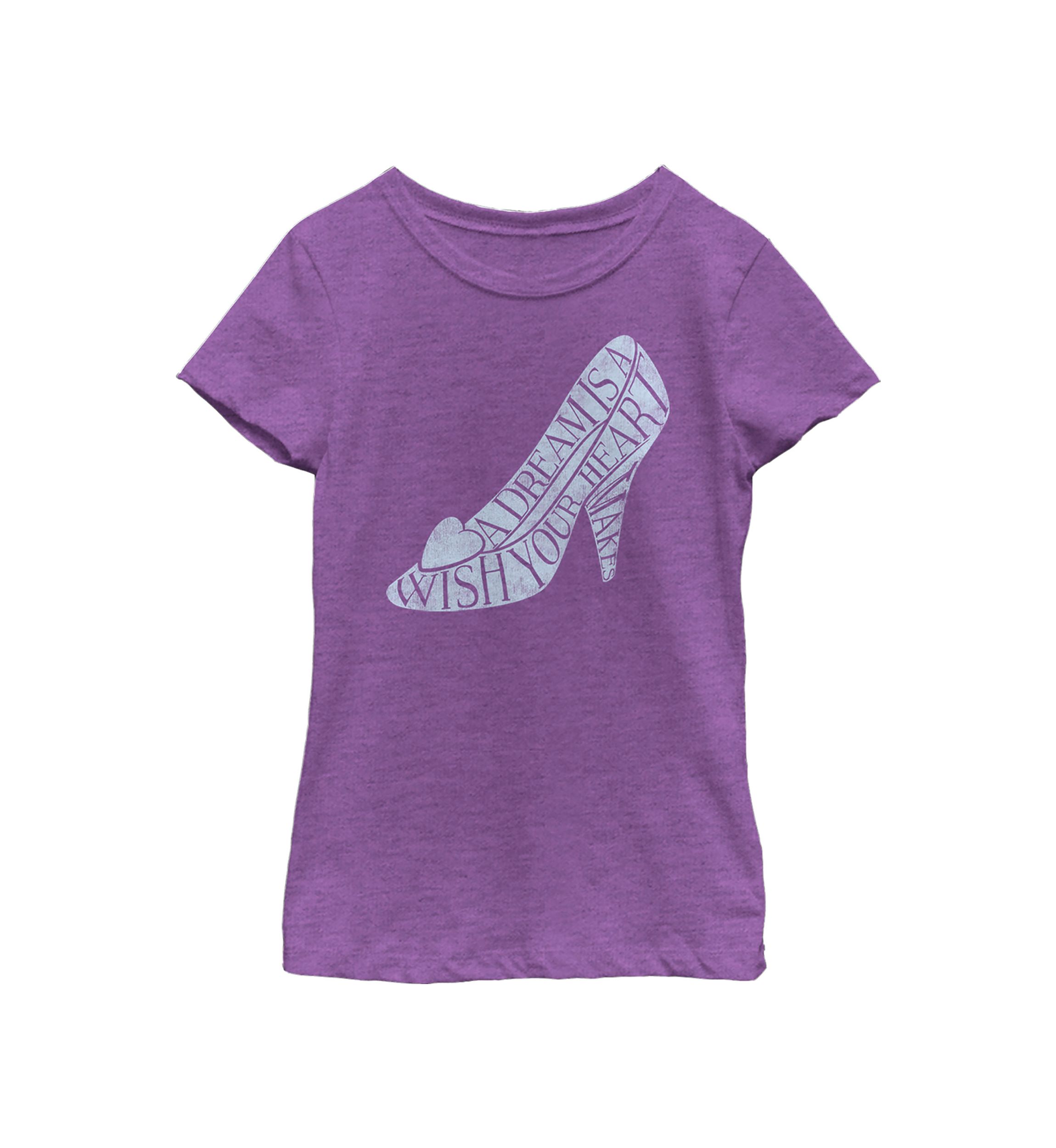 Girls 46x Disney Princess Cinderella Slipper Graphic Top