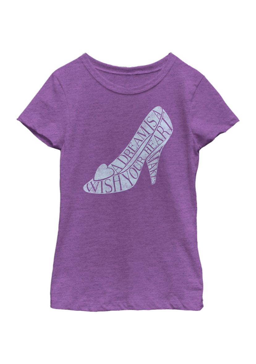 Girls 46x Disney Princess Cinderella Slipper Graphic Top