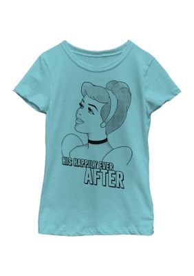 Girls 46x Disney Princess Romantic Cindy Graphic Top, Blue