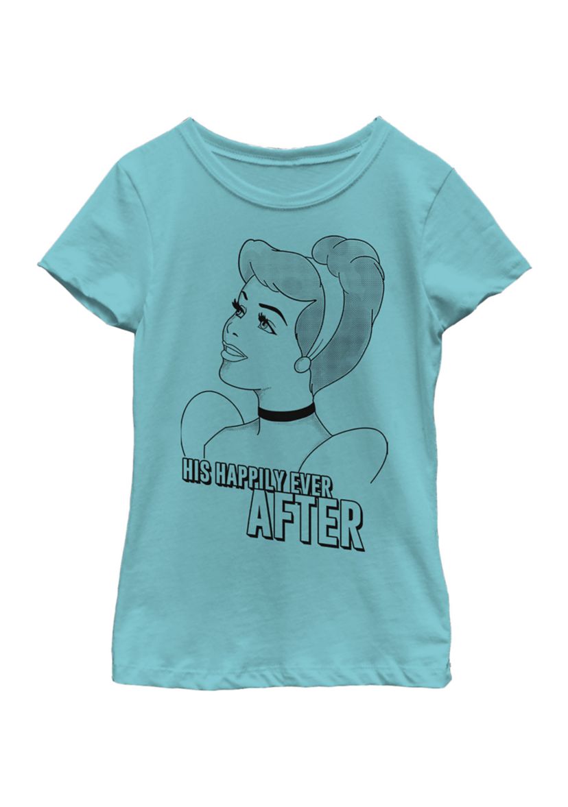 Girls 46x Disney Princess Romantic Cindy Graphic Top