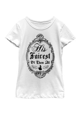 Girls 46x Disney Princess His Fairest Graphic Top, White
