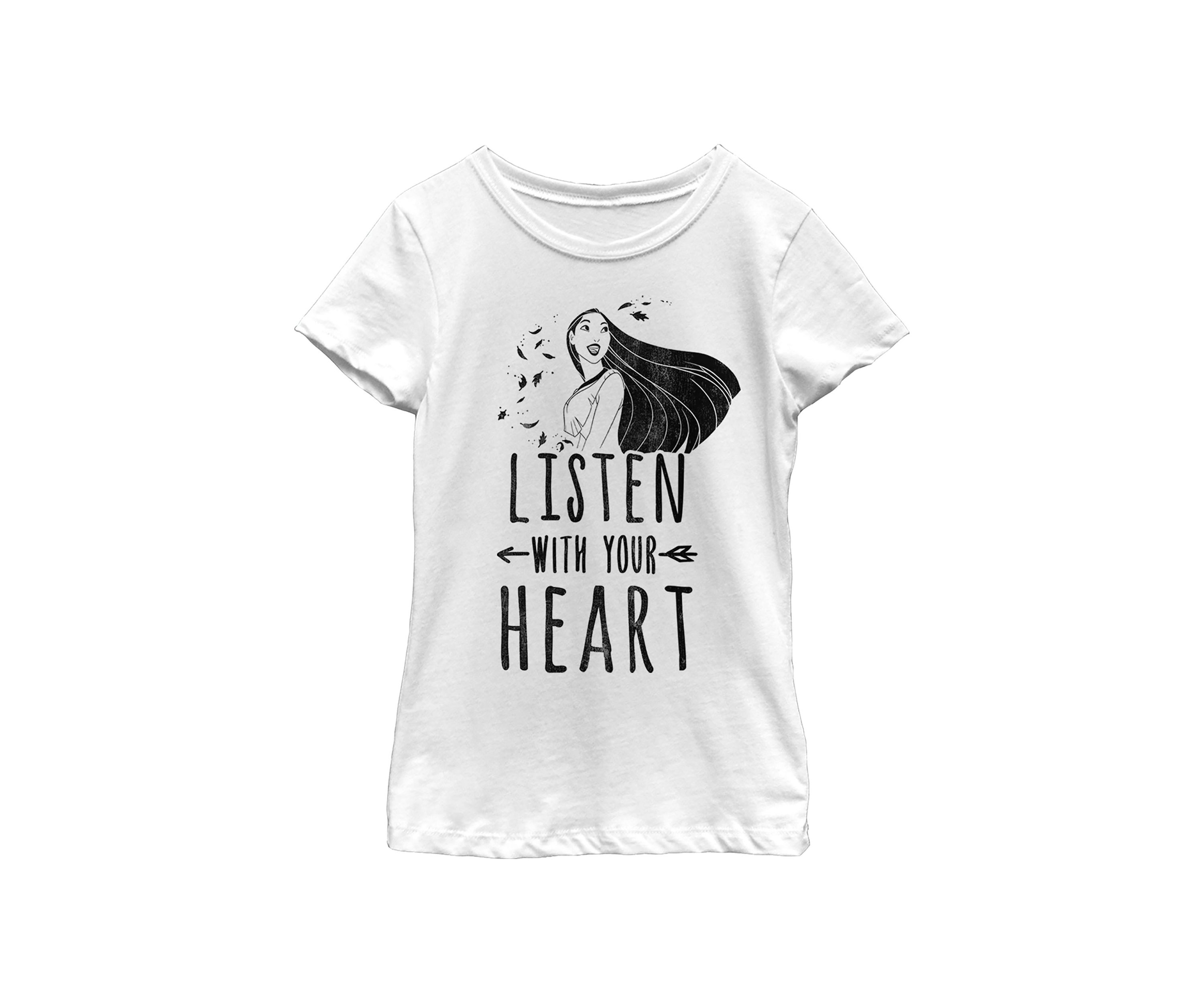 Girls 4-6x Listen With Your Heart Pocahontas Top