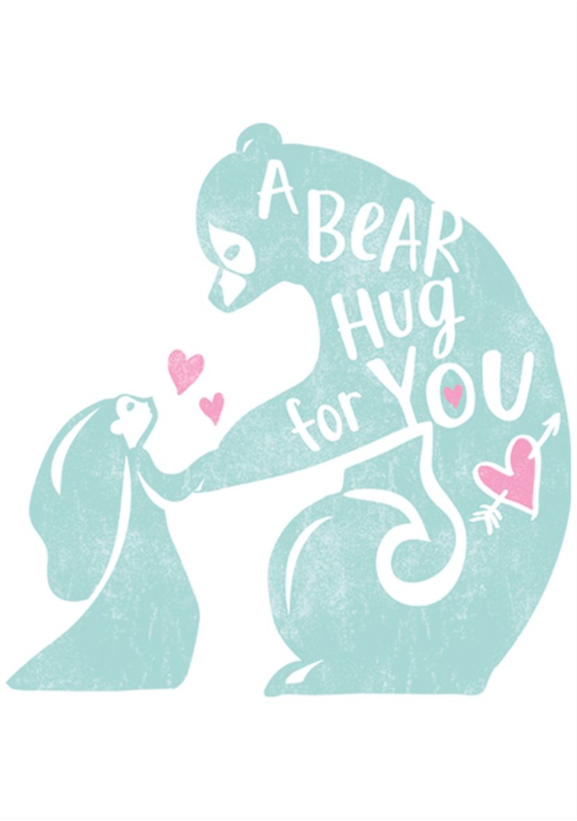 Girls 4-6x Wee Bear Hug Top
