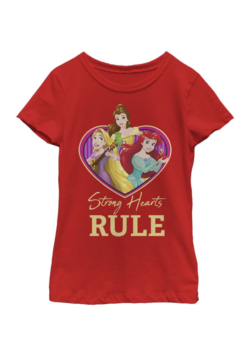 Girls 4-6x Strong Hearts Rule Top