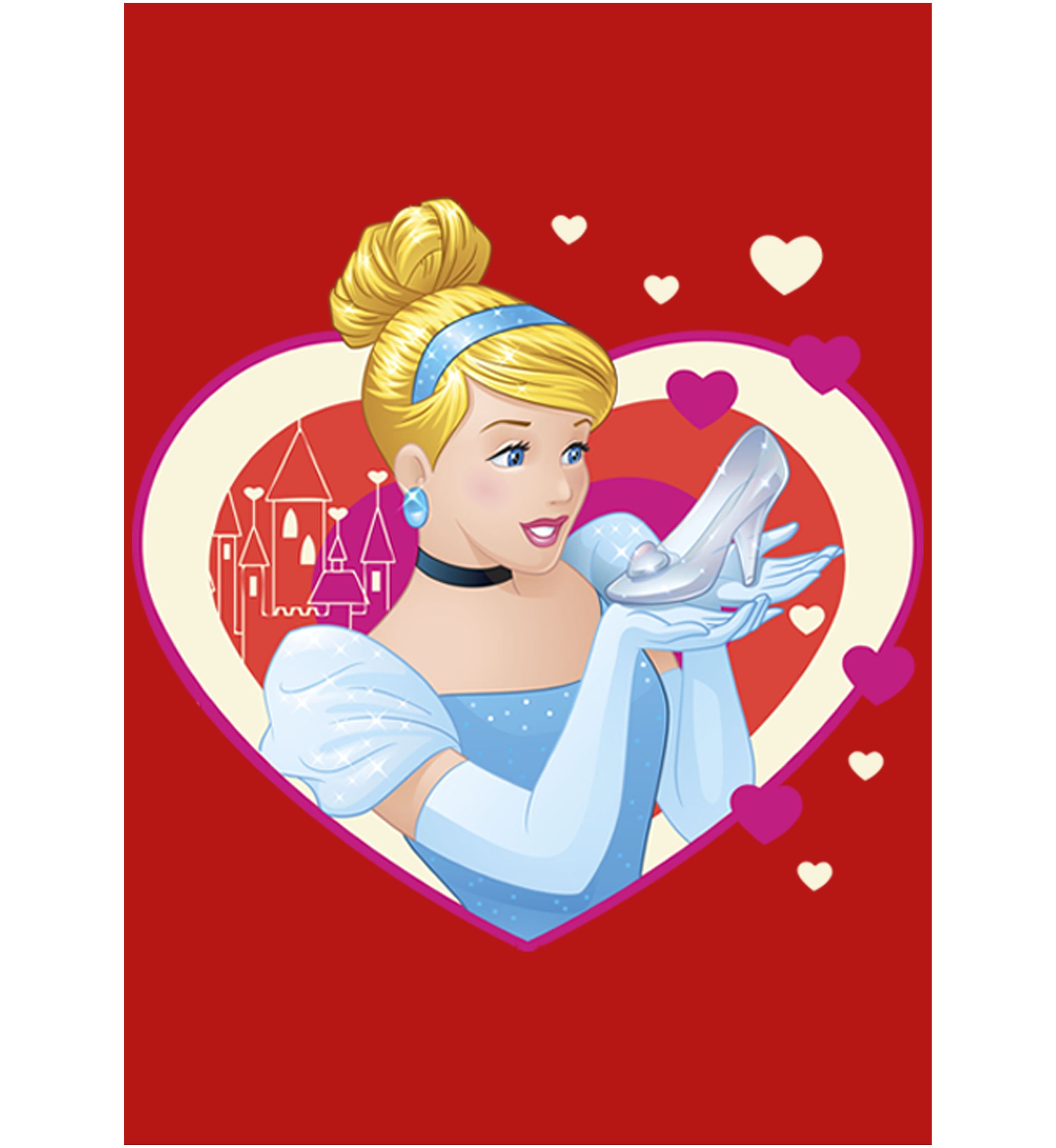 Girls 4-6x Cinderella Hearts Top