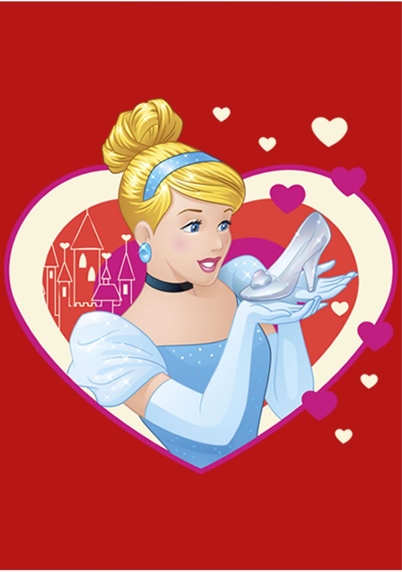 Girls 4-6x Cinderella Hearts Top