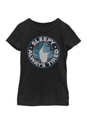 Girls 46x Disney Princess About Sleepy Round Graphic Top