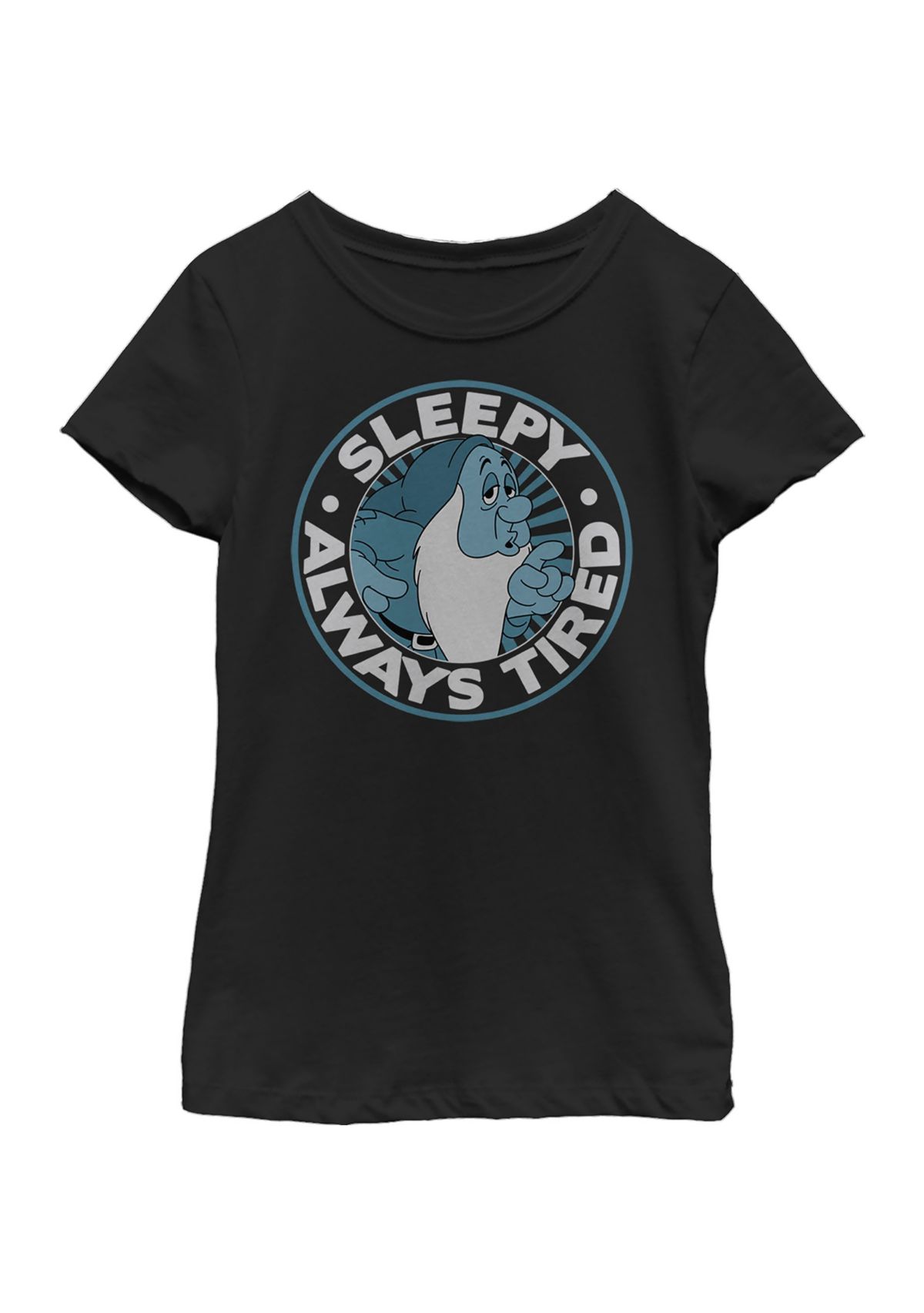 Girls 46x Disney Princess About Sleepy Round Graphic Top