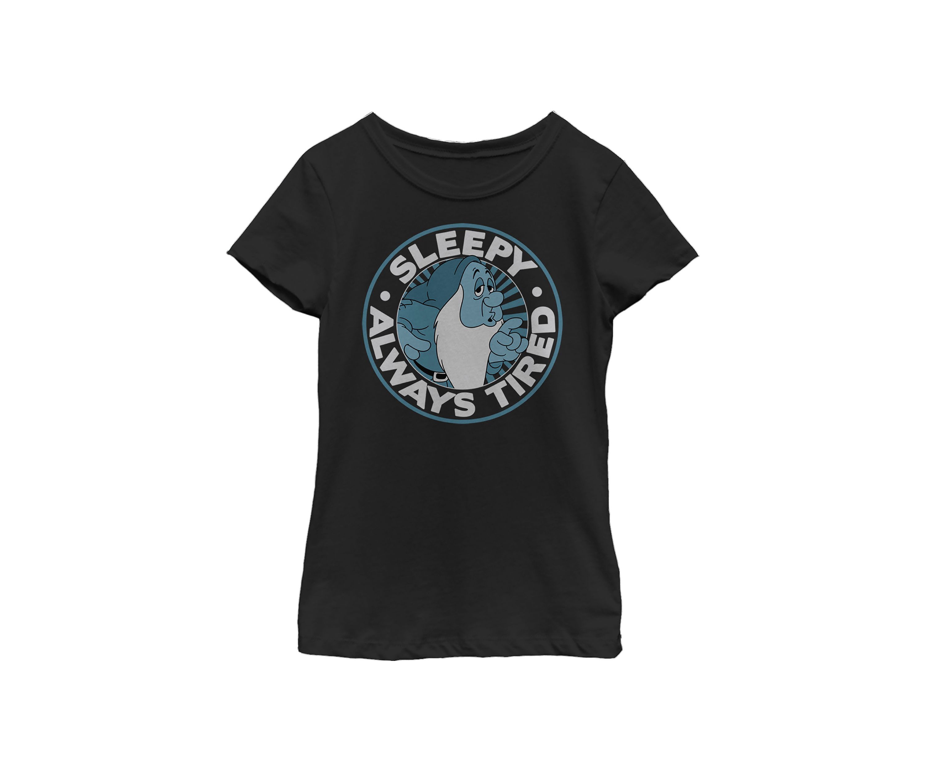 Girls 46x Disney Princess About Sleepy Round Graphic Top