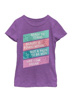 Disney Princess Girls 4-6x Motivational Princess Graphic T-Shirt