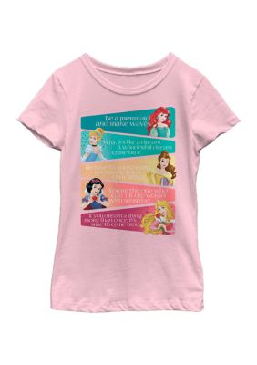 Disney Princess Girls 4 6x Princess Adjectives Graphic T Shirt Belk