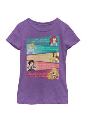Disney Princess Girls 4-6x Princess Adjectives Graphic T-Shirt