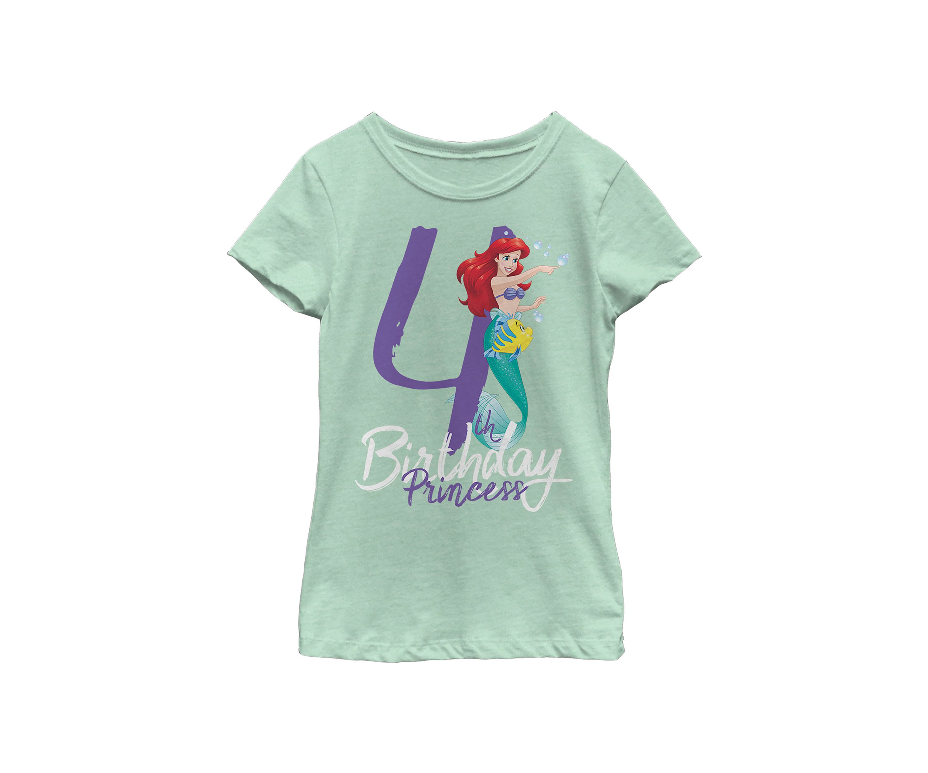 Girls 4-6x  Birthday Mermaid Four Graphic T-Shirt