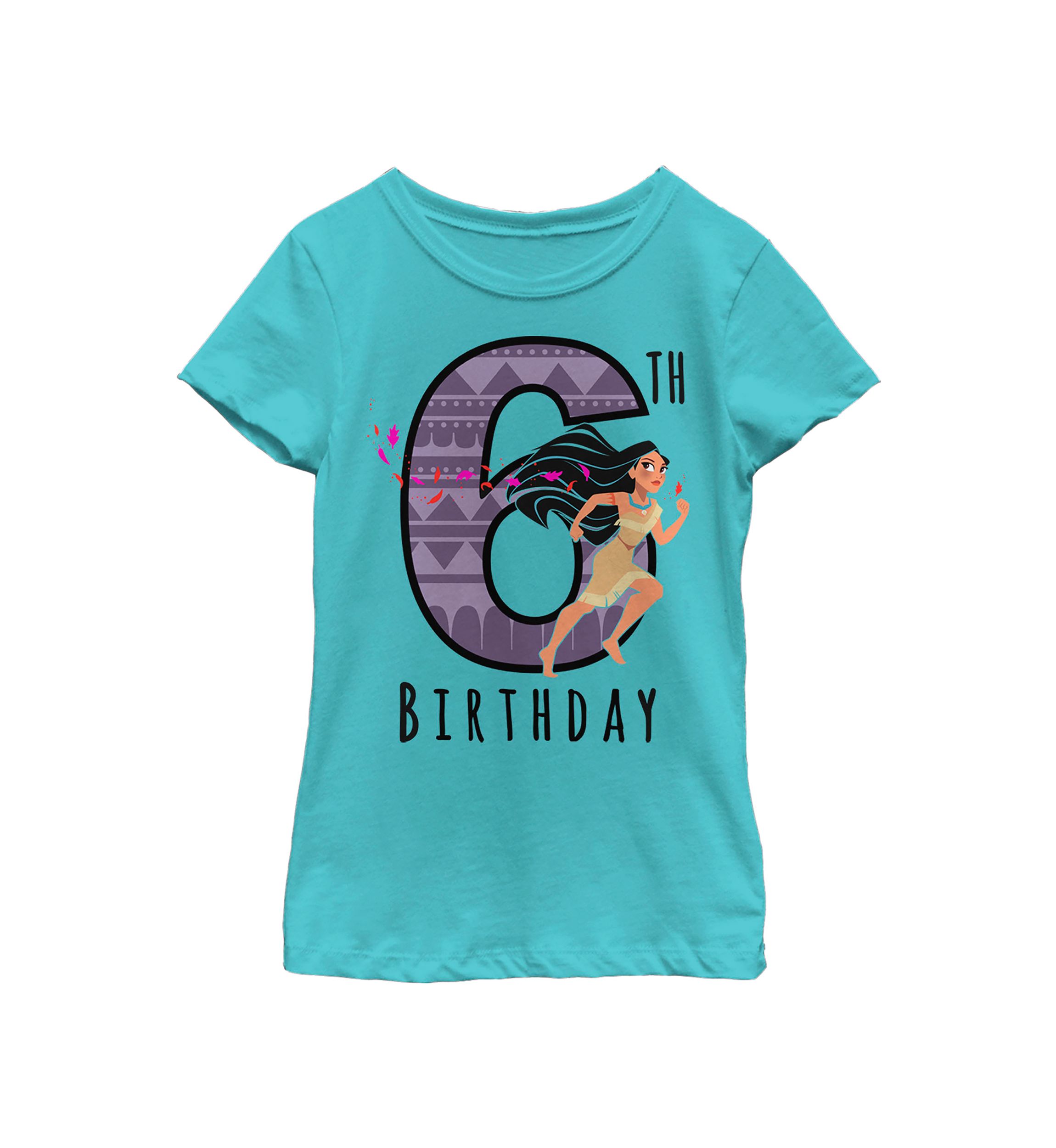 Girls 4-6x Poca Birthday 6 Graphic T-Shirt