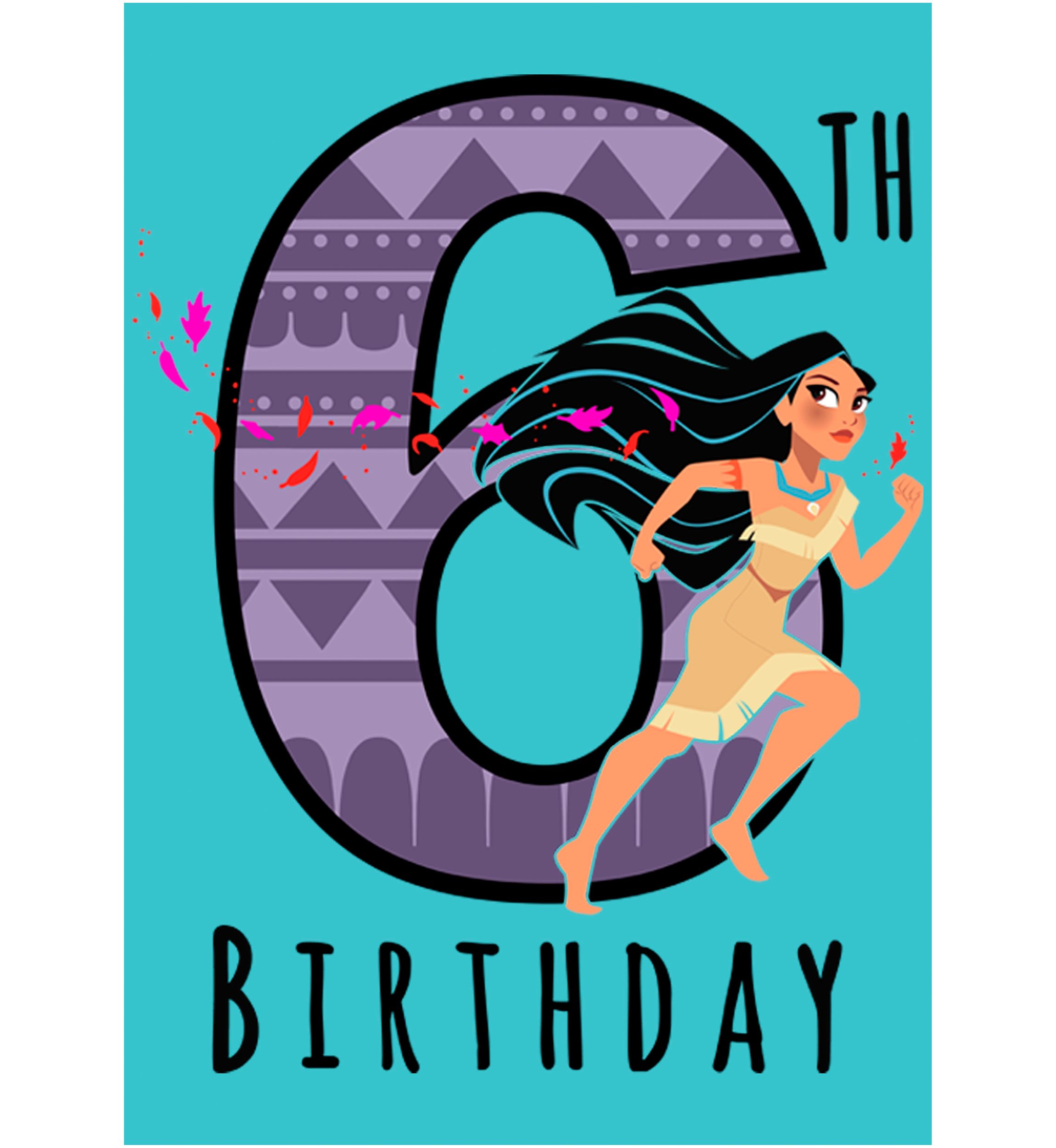 Girls 4-6x Poca Birthday 6 Graphic T-Shirt