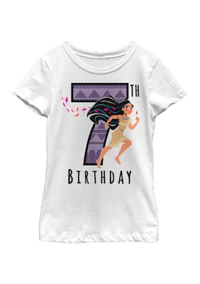 Disney Princess Girls 4-6x Poca Birthday 7 Graphic T-Shirt