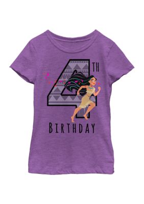 Disney Princess Girls 4-6x Poca Birthday 4 Graphic T-Shirt