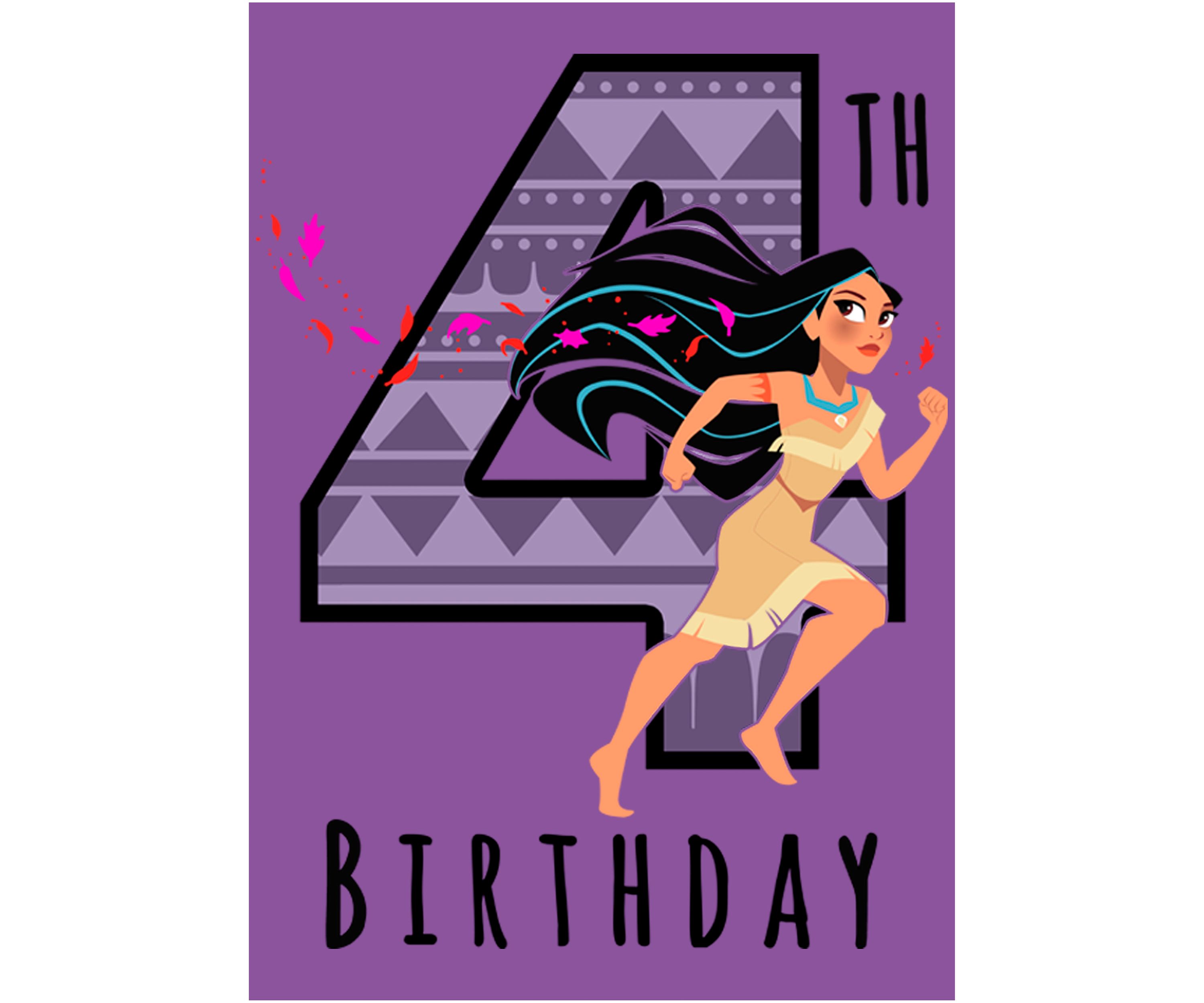 Girls 4-6x Poca Birthday 4 Graphic T-Shirt