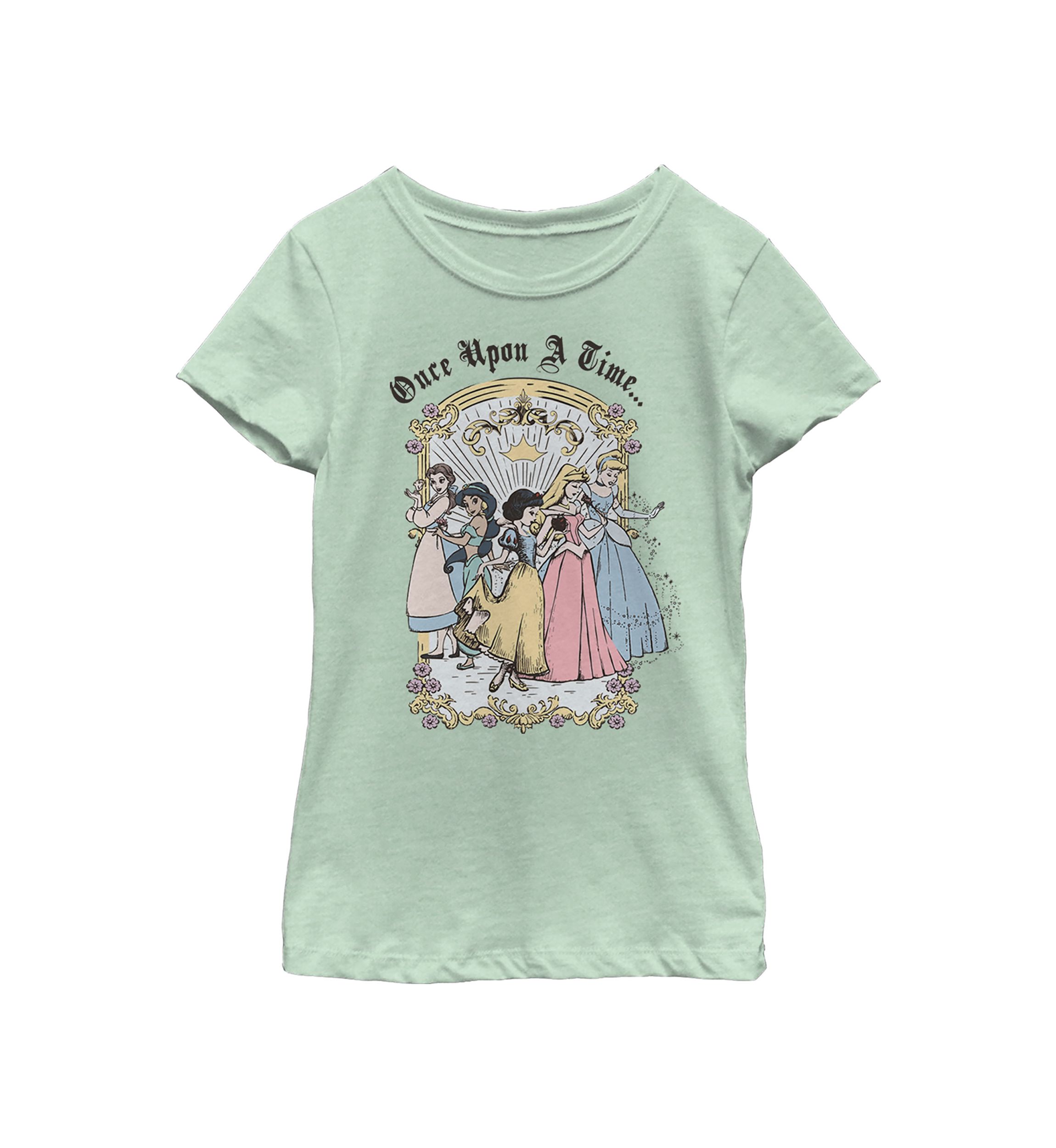 Girls 4-6x  Vintage Princess Group Graphic T-Shirt