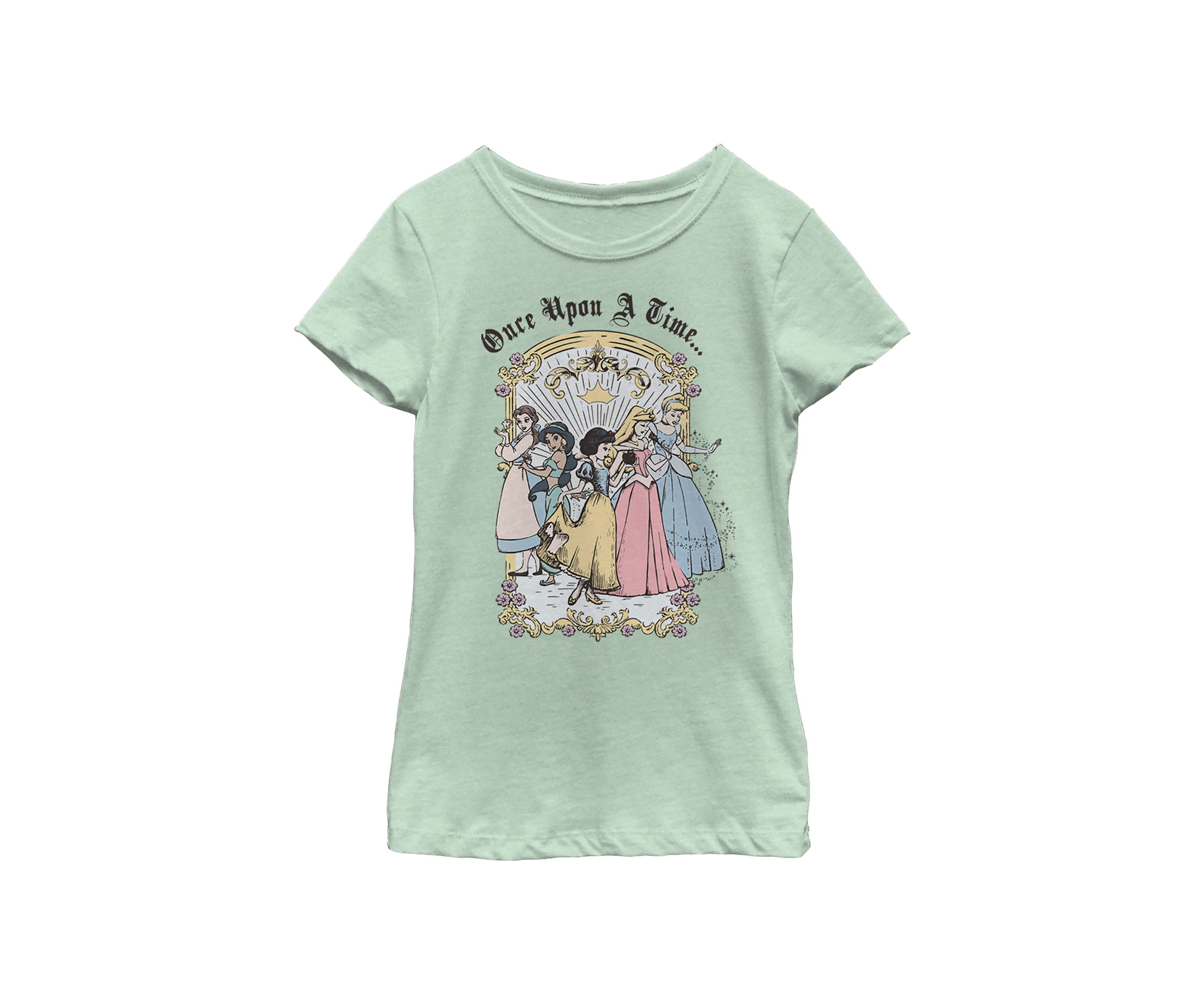 Girls 4-6x  Vintage Princess Group Graphic T-Shirt