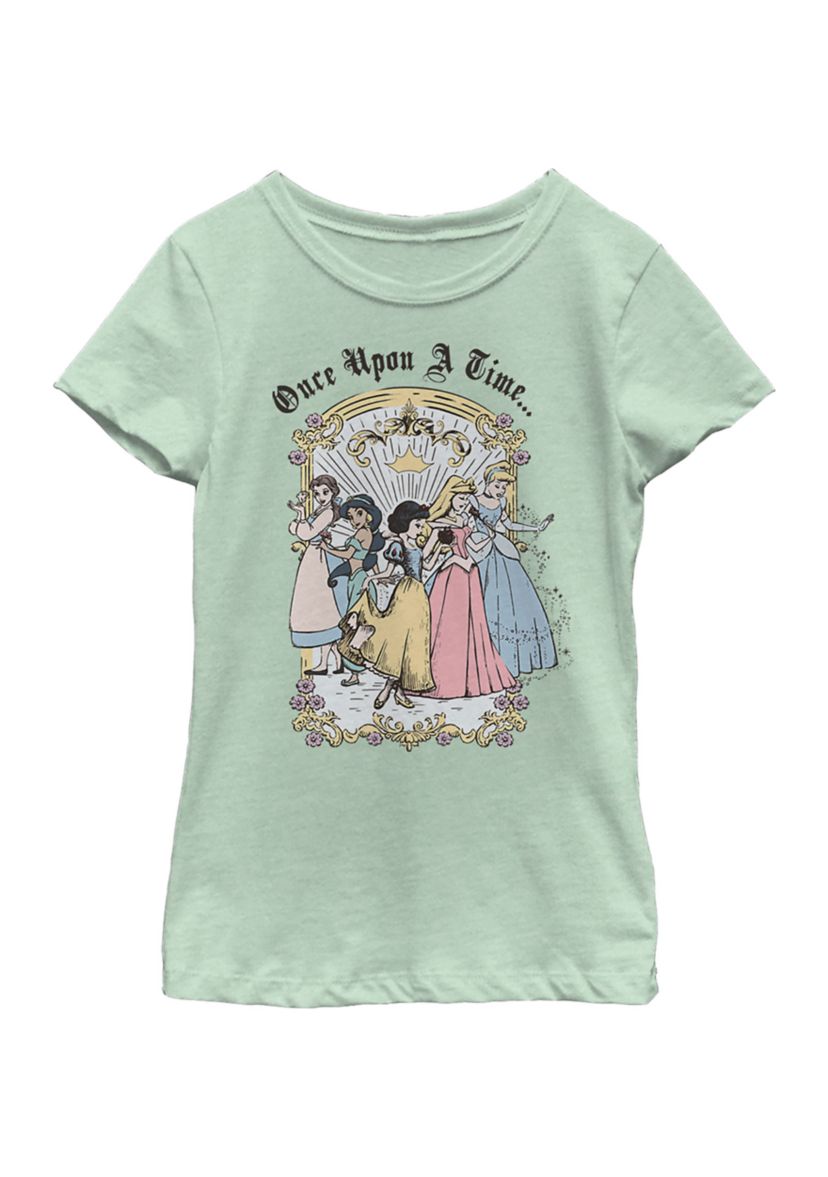 Girls 4-6x  Vintage Princess Group Graphic T-Shirt