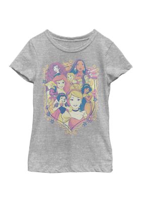Disney Princess Girls 4-6x Princess Shield Graphic T-Shirt