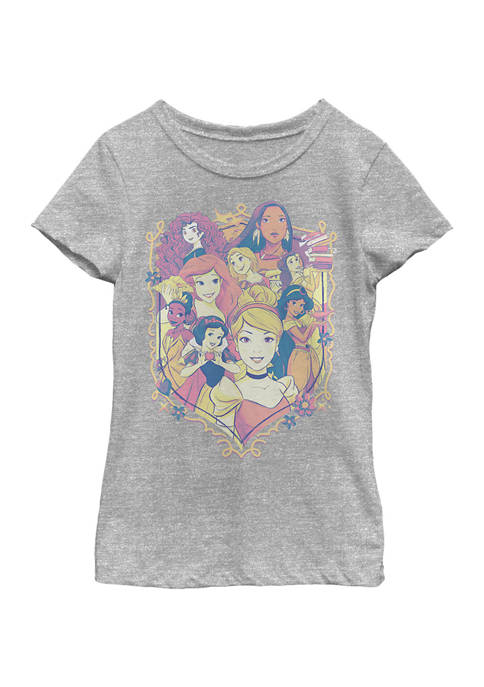 Disney® Princess Girls 4-6x Princess Shield Graphic T-Shirt